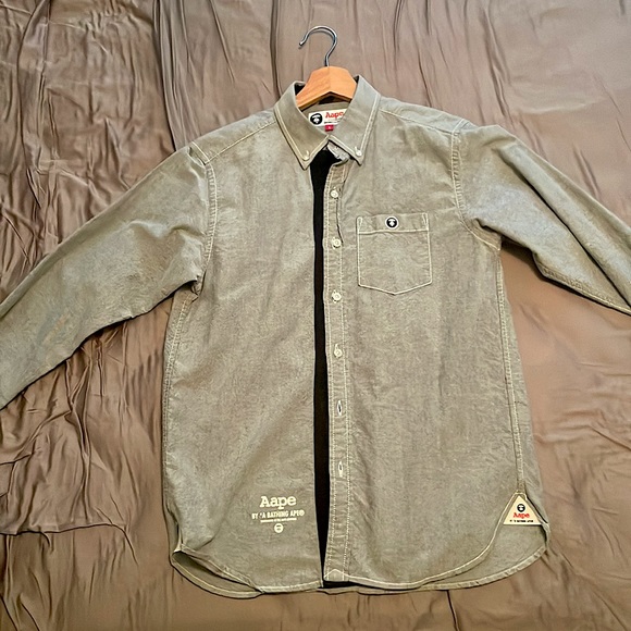 Bape Other - AAPE by A BATHING APE Long Sleeve Button Down Shirt